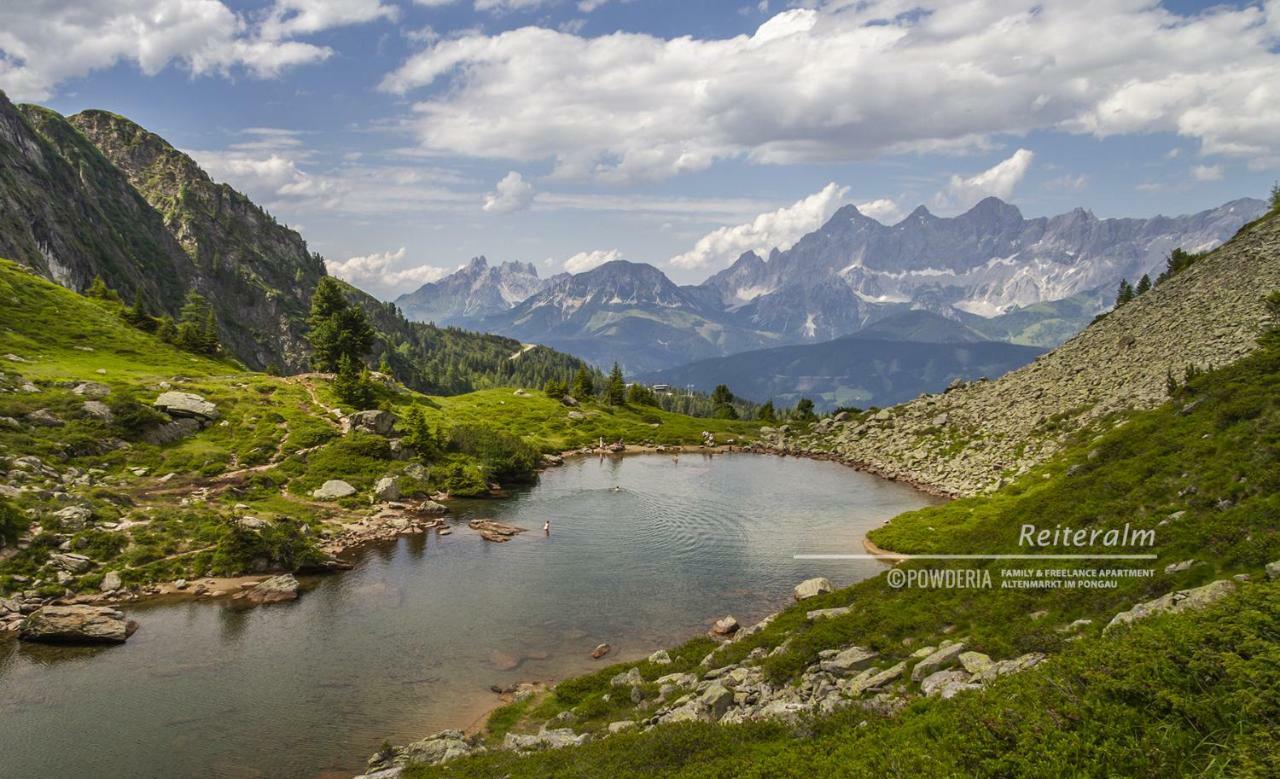 Powderia Family & Freelance Apartment In The Centre Of Ski Amade アルテンマルクト・イム・ポンガウ エクステリア 写真